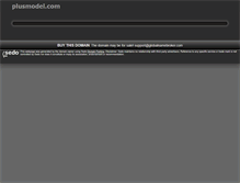 Tablet Screenshot of plusmodel.com
